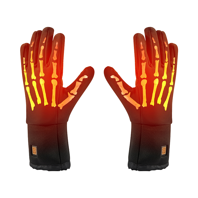 Elektrische waterdichte warme handschoenen voor skiën, verstelbare temperatuurbatterijverwarming handschoenen voor mannen/women