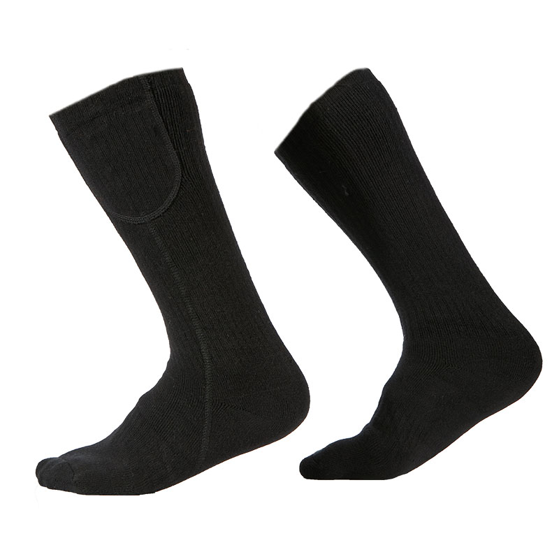 Populaire verwarmde sokken voor mannen vrouwen, oplaadbare elektrische batterij sokken