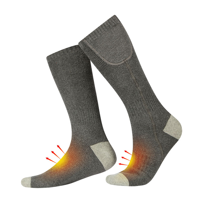Verwarmde wandel sokken voor clodweer, oplaadbare batterijwarmers voor chronisch koude voeten