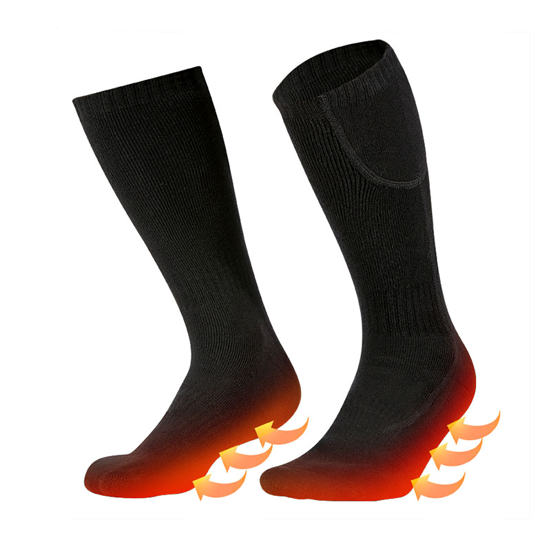 Voetwarmer Sokken voor wintersport, oplaadbare verwarmde verwarmde sokken