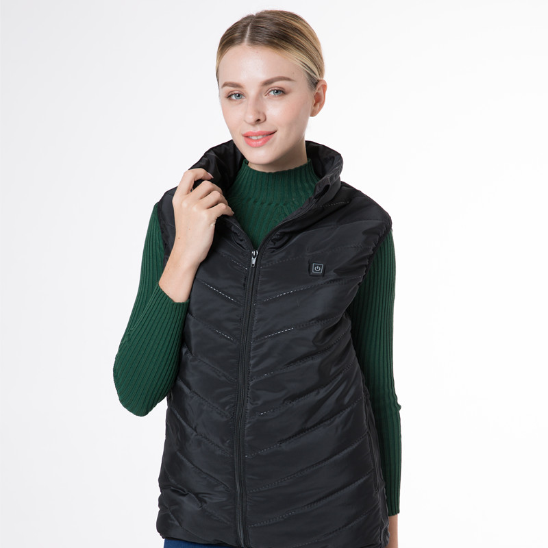 Winter modieuze elektrische verwarming vrouwen vest, verwarmingsvest voor winterseizoen